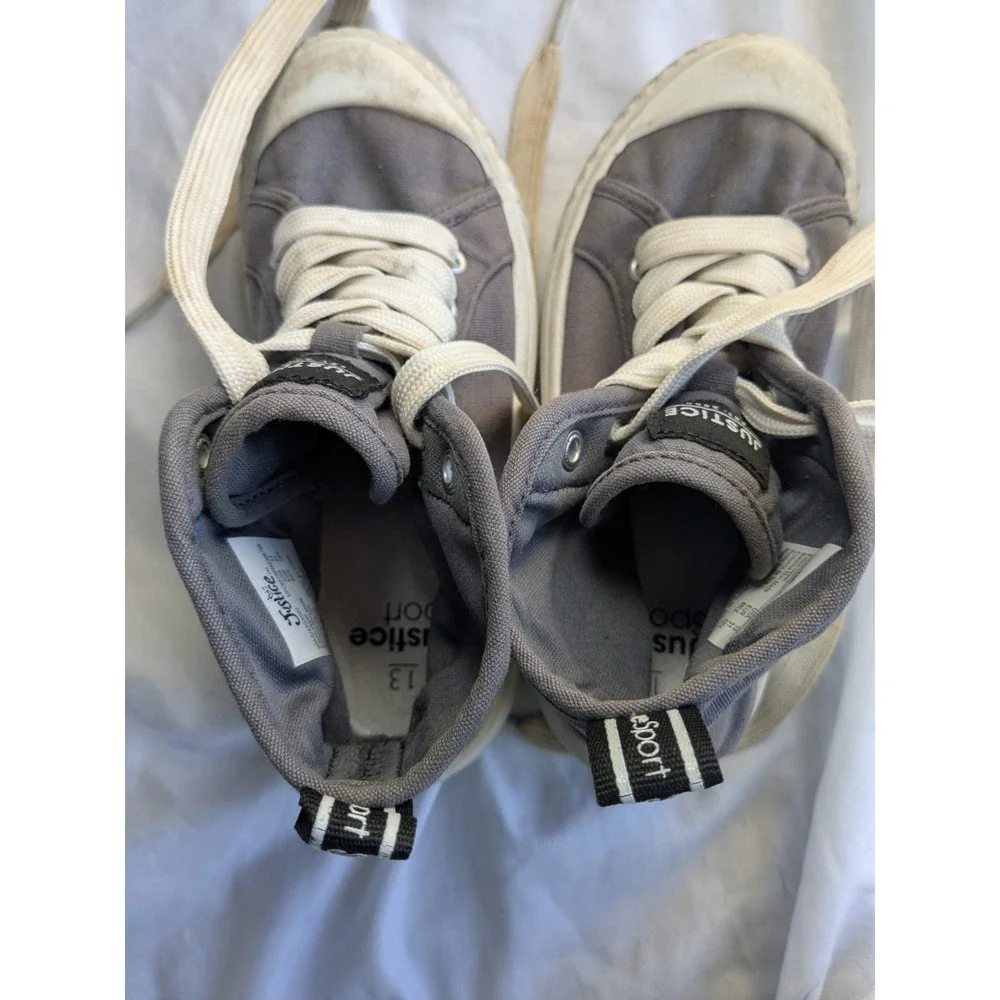 Justice Sport Girl's High Top Shoes Size 13‎ Multicolor